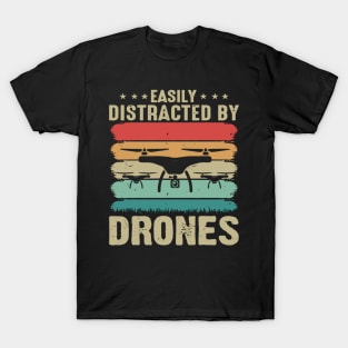 Easily Distracted By Drone Vintage T-Shirt